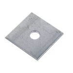 50mm Square Plate x 2mm Thick x 10mm hole